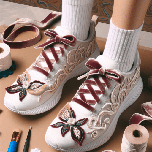 Cómo personalizar tus zapatillas deportivas con detalles de terciopelo.