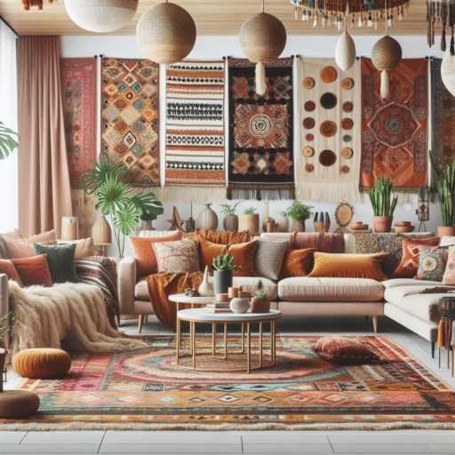 Inspiración Bohemia Terciopelo en Diseño de Interiores