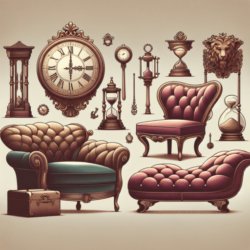 Viaje en el Tiempo Muebles de Terciopelo de Época